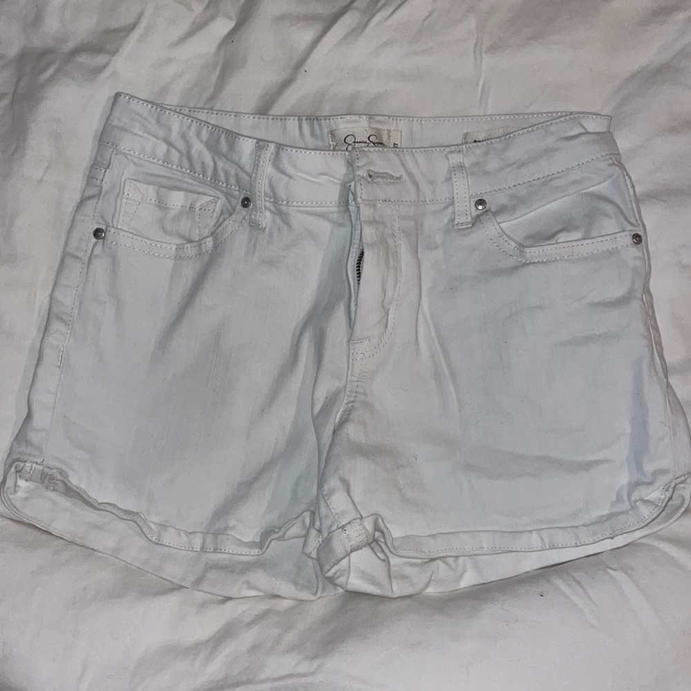 Jessica Simpson White Denim Shorts Size 27